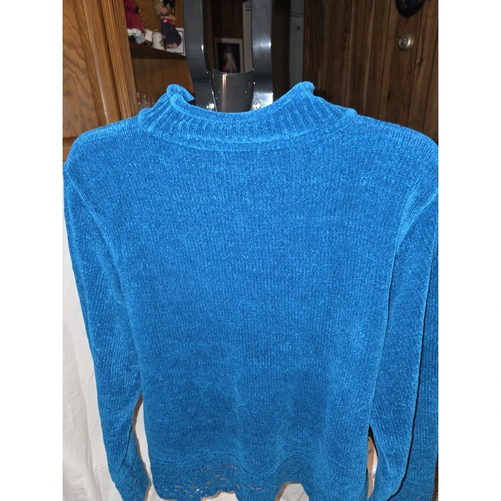 Designer Studio Originals Blue Suede Feel Sweater. Heavy And Warm. Size 2X. ...